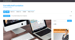 Desktop Screenshot of carrieburkefoundation.org